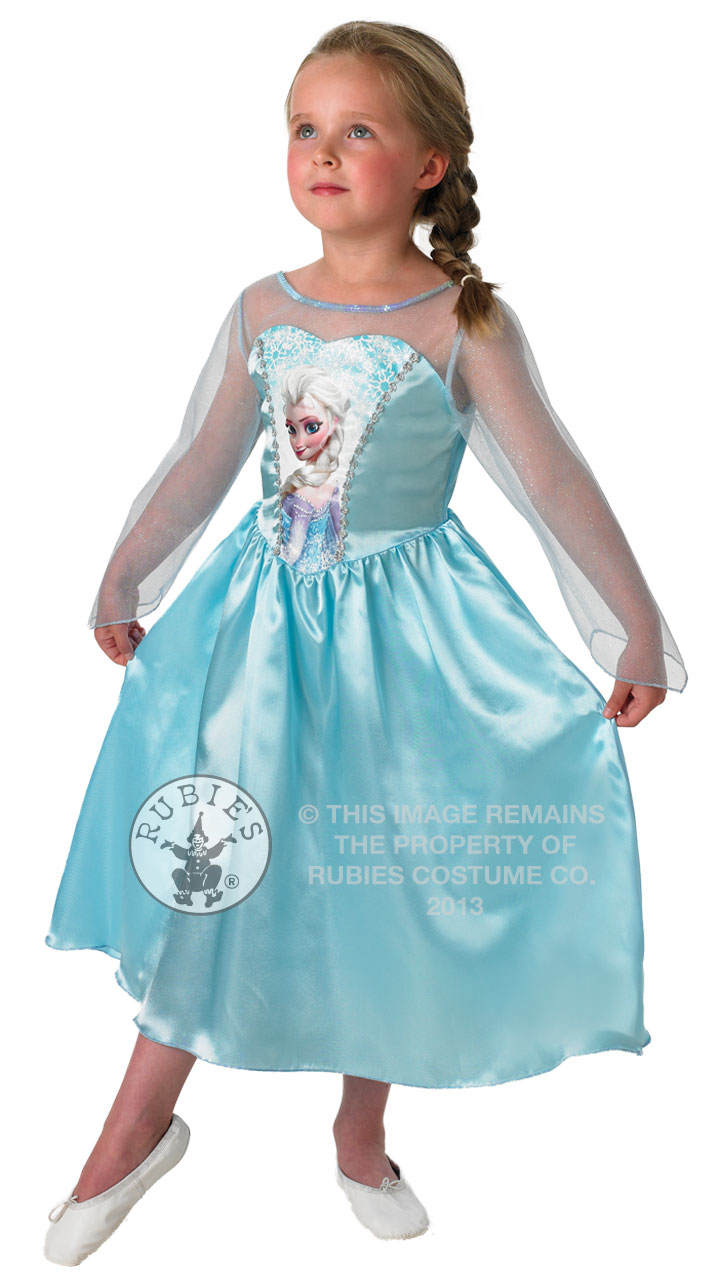 Elsa Disney Frozen Snow Queen Girls Fancy Dress Fairytale Kids Child