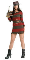 View Item Ladies' Miss Freddy Krueger Halloween Fancy Dress Costume