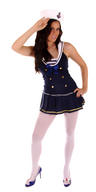 View Item Ladies' Blue Sexy Sailor Fancy Dress Costume