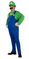 View Item Men's Super Luigi Deluxe Fancy Dress Costume