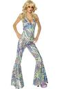 View Item Ladies 1970s Psychedelic Dancing Queen Fancy Dress Costume.