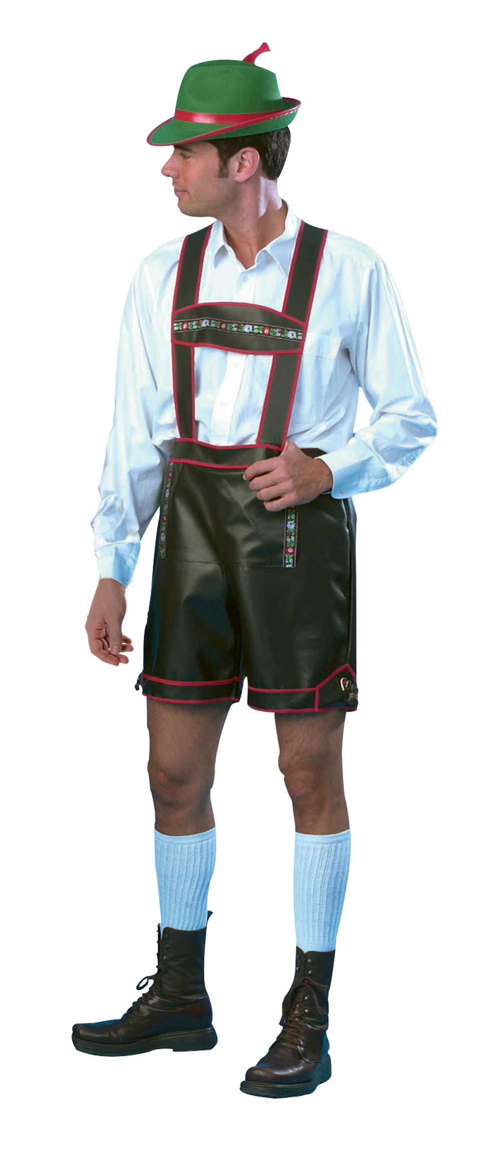 German Oktoberfest Hat Mens Fancy Dress Bavarian Beer Man Lederhosen