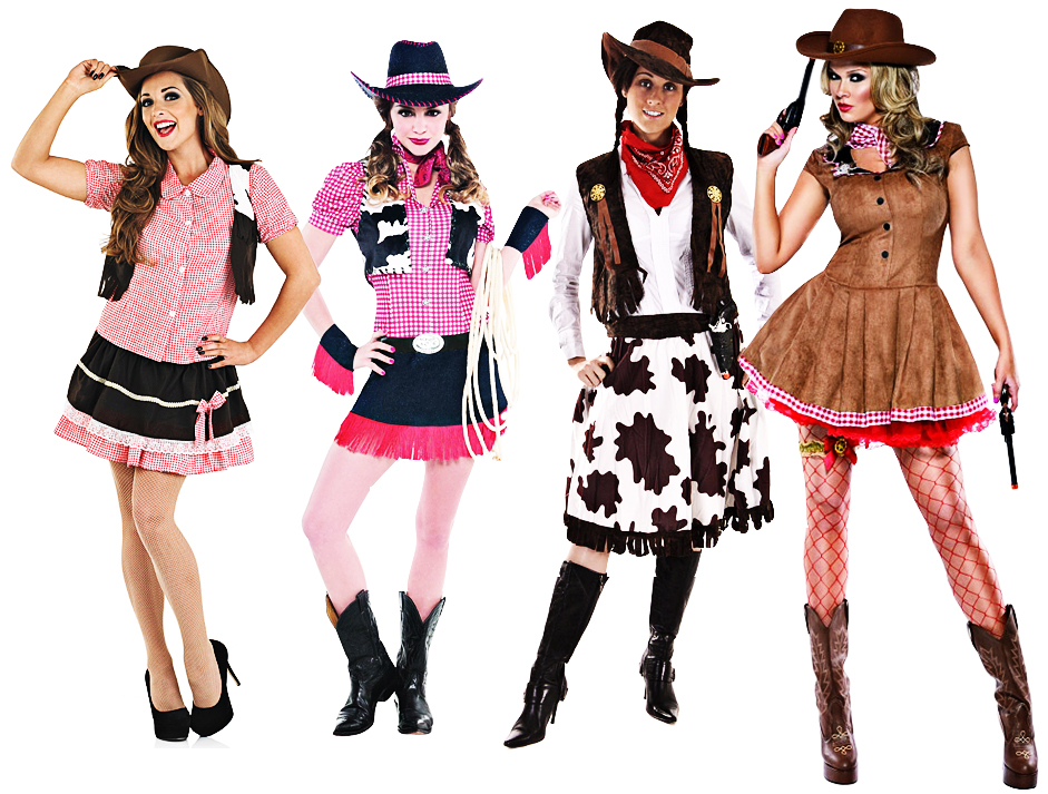 Cowgirl Ladies Fancy Dress Western Cowboys & Indians Womens Costume