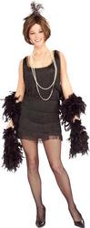 View Item Ladies 1920s Black Chicago Flapper Fancy Dress Costume