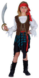 View Item Girls' Caribbean Pirate Fancy Dress Costume