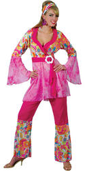 View Item Ladies 1960s Groovy Hippie Chick Fancy Dress Costume
