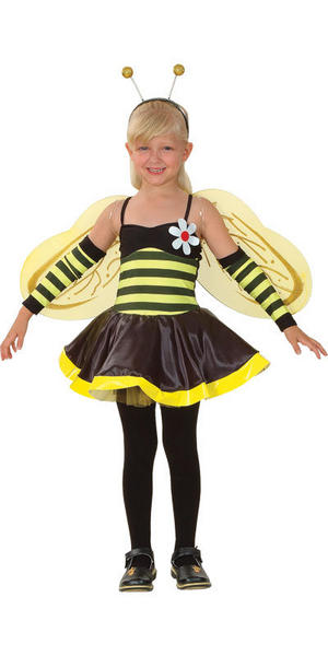 Girl's Bumbling Bee Fancy Dress Costume
