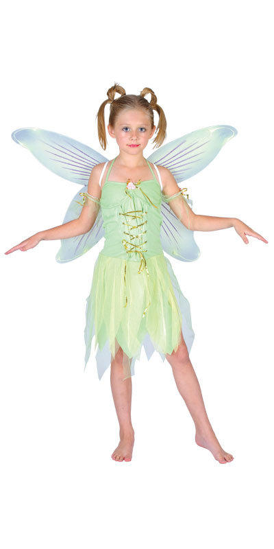 Girl's Neverland Fairy Tinkerbell Fancy Dress Costume