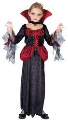 View Item Girl's Countess Vampira Fancy Dress Costume