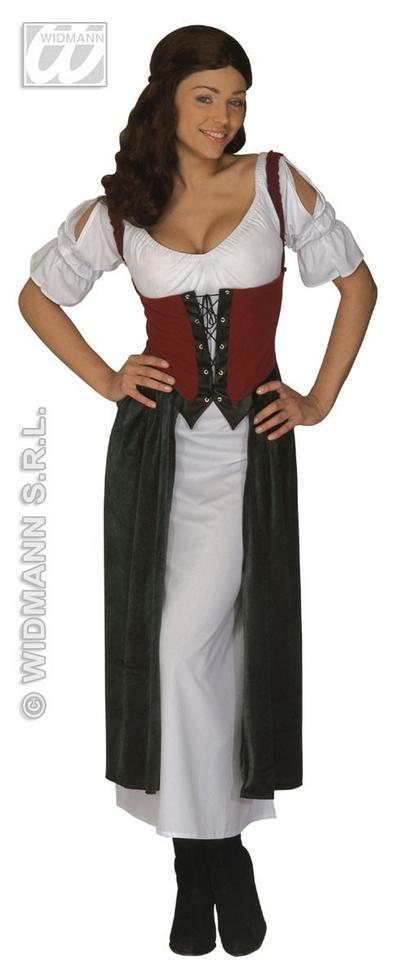 Seductive Meval Gypsy Peasant Wench Fancy Dress Costume