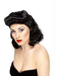 View Item Ladies' Black Pin Up Girl Wig