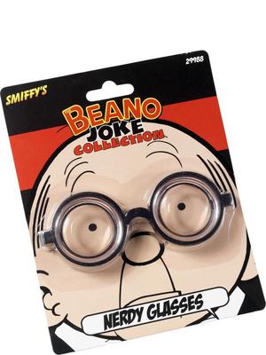 Adult's Black Nerd Glasses