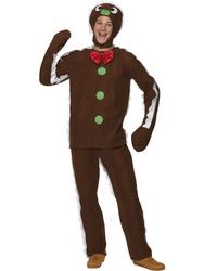 View Item Adult's Gingerbread Man Fancy Dress Costume