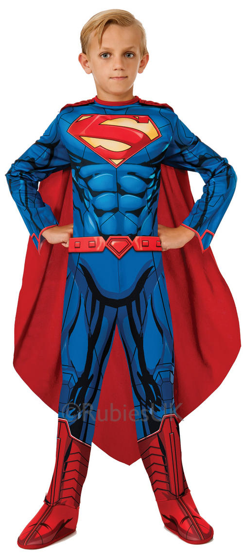 Superman fancy dress costume Boys Fancy Dress; Superman; Click image to zoom in/out Images are for illustration purposes only. Superman. Child Man of Steel Superman Costume DELUXE. £ Child Metallic Chest Superman Costume. Includes metallic muscle chest jumpsuit and cape. £ Child Superman Cape.