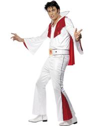 View Item Men's Elvis Presley Vegas King White Fancy Dress Costume