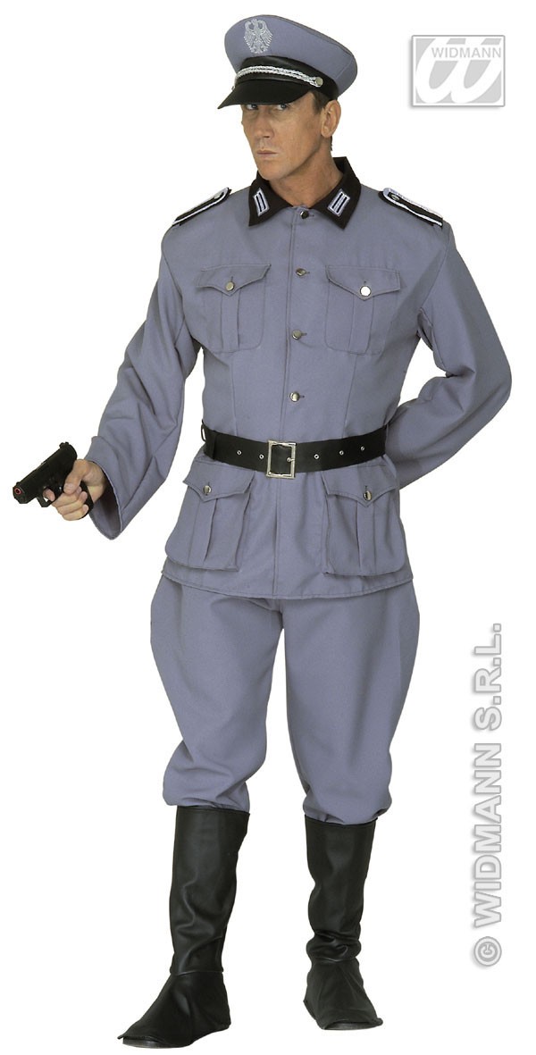 German Soldier Adult Army Uniform Fancy Dress Costume - Picture 4 of 5