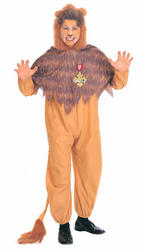 View Item Adult's Wizard of Oz Cowardly Lion Fancy Dress Costume