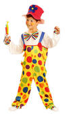View Item Kids Clown Fancy Dress Costume: Boys & Girls Clown Costume