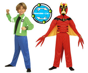 View Item Boy's Ben 10 Reversible Jet Ray Fancy Dress Costume
