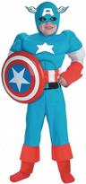 View Item Boy's Captain America Deluxe Fancy Dress Costume