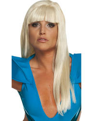 View Item Ladies Long Blonde Lady Gaga Poker Face Wig