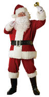 View Item Men's Flannel Santa Claus Fancy Dress Costume