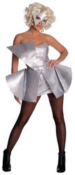 View Item Ladies' Lady Gaga Silver Sequin Dress