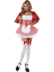 View Item Ladies' Fever Red Riding Hood Fancy Dress Costume