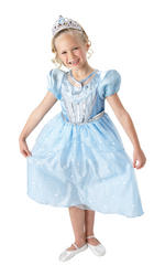View Item Girl's Disney Princess Cinderella Sparkle Fancy Dress Costume
