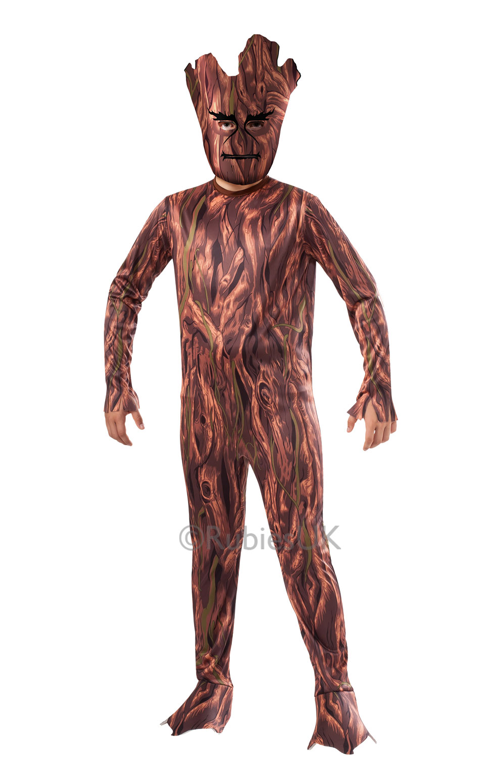 Groot + Mask Boys Fancy Dress Guardians of the Galaxy Marvel Kids