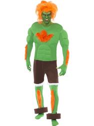 View Item Men's Street Fighter Blanka Fancy Dress Costume