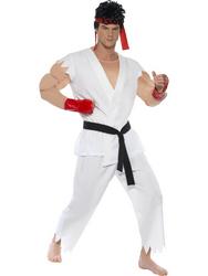 View Item Men's Street Fighter Ryu Fancy Dress Costume