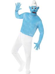 View Item Men's Deluxe Smurf Fancy Dress Costume