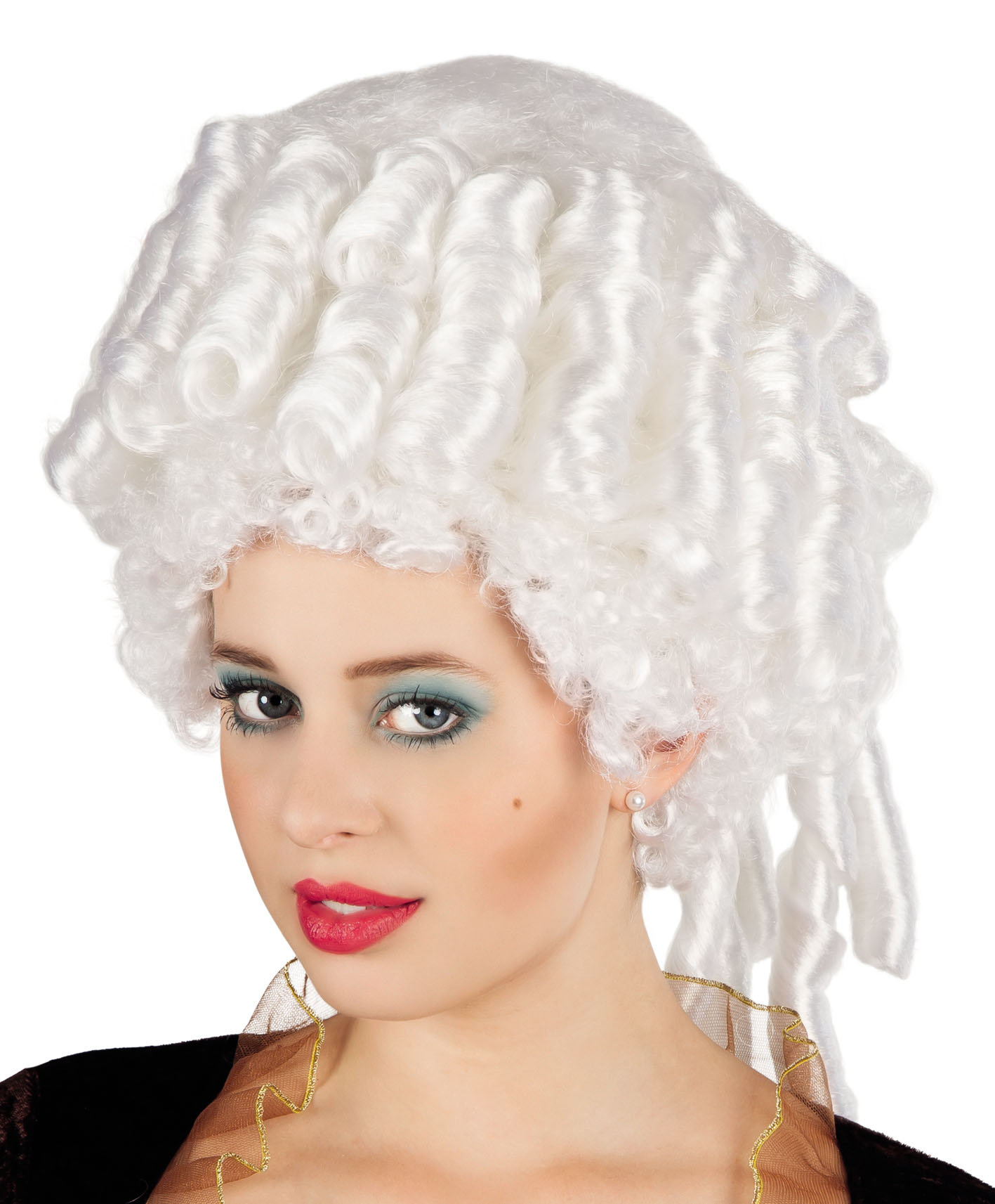 Marie Wig Ladies Fancy Dress Dame Baroque Womens Adult