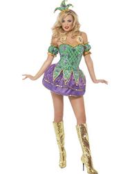 View Item Ladies' Fever Harlequin Shine Fancy Dress Costume