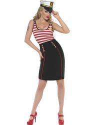View Item Ladies' Fever Pin Up Sailor Fancy Dress Costume