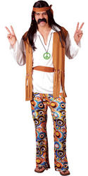 View Item Mens' Woodstock Hippie Fancy Dress Costume