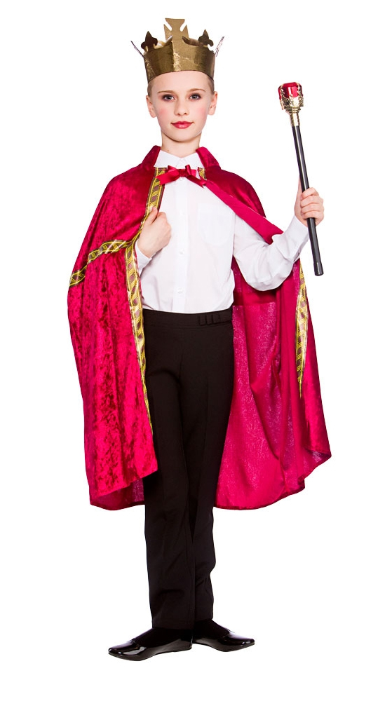 Deluxe Nativity King / Queen Robe + Crown Kids Fancy Dress Girls Boys