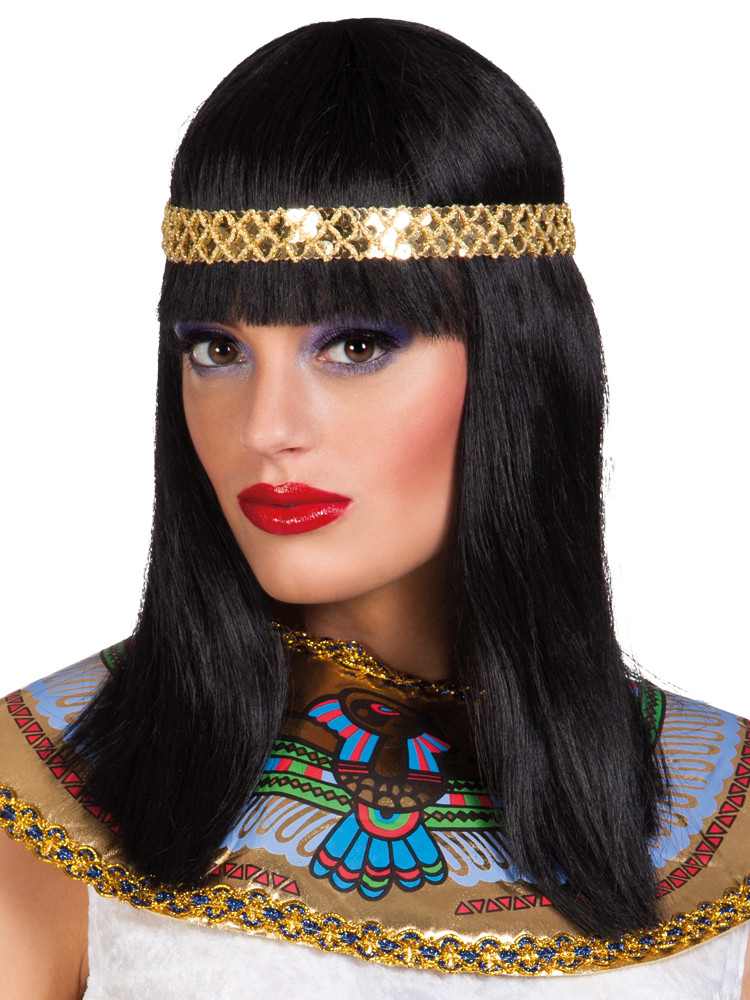 Black Cleopatra Wig Ladies Fancy Dress Egyptian Queen Adults Womens Costume Wig Ebay