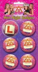View Item Ladies' Hen Party Badge Set 
