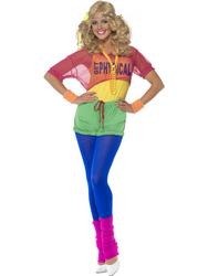 View Item Ladies' Lets Get Physical Aerobics Instructor Fancy Dress Costume