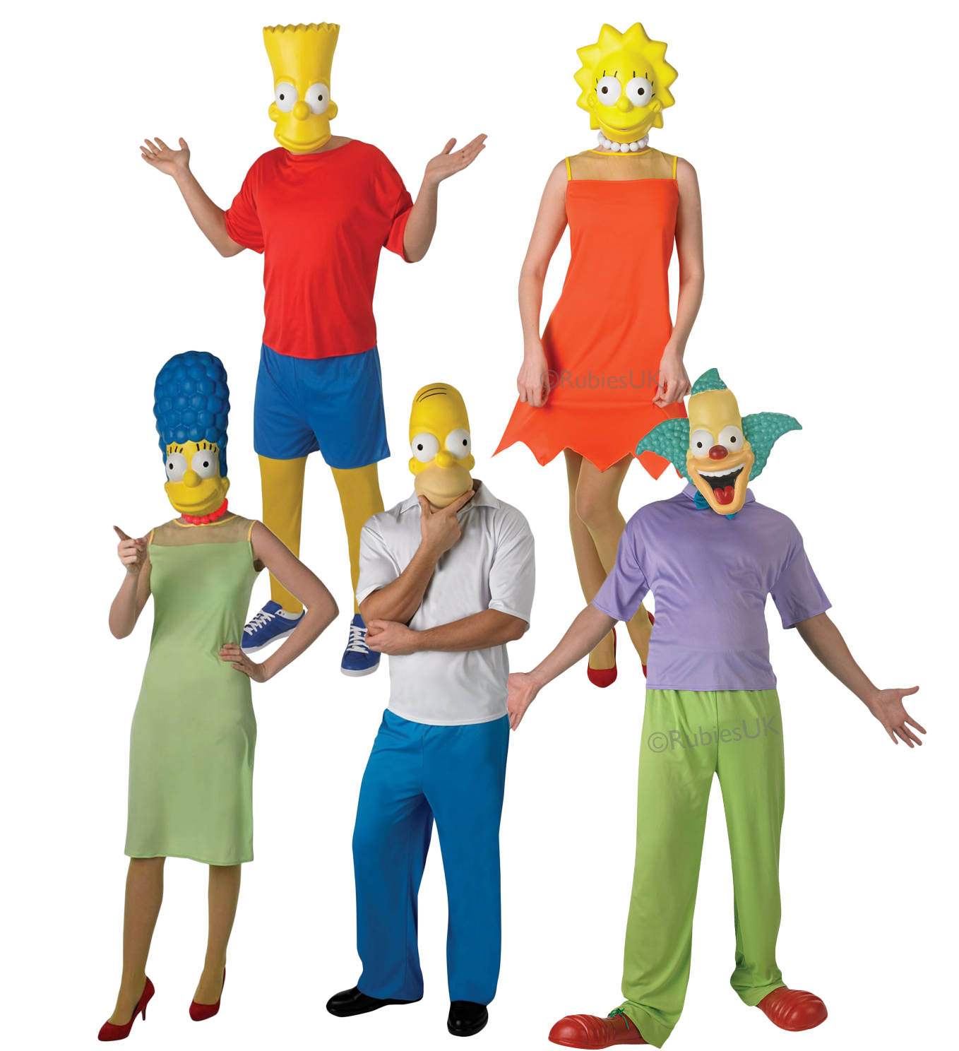 The Simpsons Adults Fancy Dress TV Cartoon Character Mens Womens Ladies