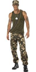 View Item Mens' Khaki Camouflage Army Soldier Fancy Dress Costume