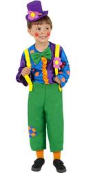View Item Kids' Mr Brighty Balloons Clown Fancy Dress Costume