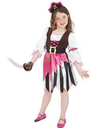 View Item Girls' Pink Pirate Fancy Dress Costume