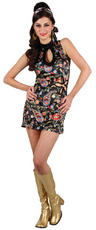 View Item Ladies 60s Feeling Groovy Fancy Dress Costume
