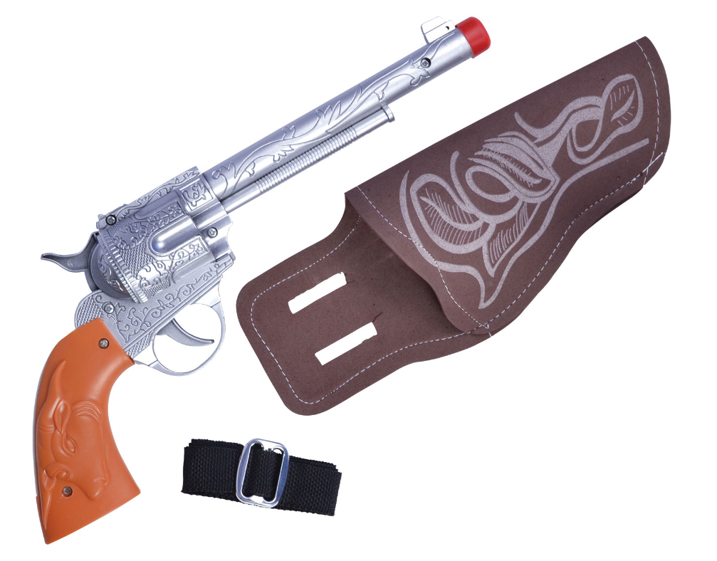 Cowboy Holster & Gun Set Adults Fancy Dress Wild West Western Costume