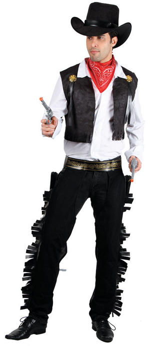Mens' Wild West Cowboy Fancy Dress Costume