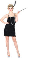 View Item Ladies' Black Showtime Flapper Fancy Dress Costume