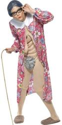 View Item Adults' Gravity Granny Flasher Fancy Dress Costume